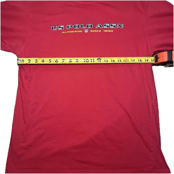 Polo Ralph Lauren Y2K 00s “Authentic Since 1980” Red Graphic Tee L - Picture 4 of 6